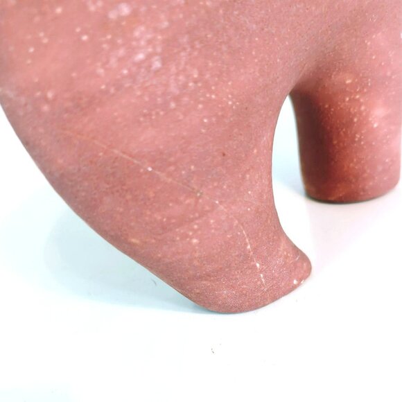 Handcrafted Vera Russell Brown Bear Pottery Figurine Desert Southwest Landscape - Picture 7 of 8